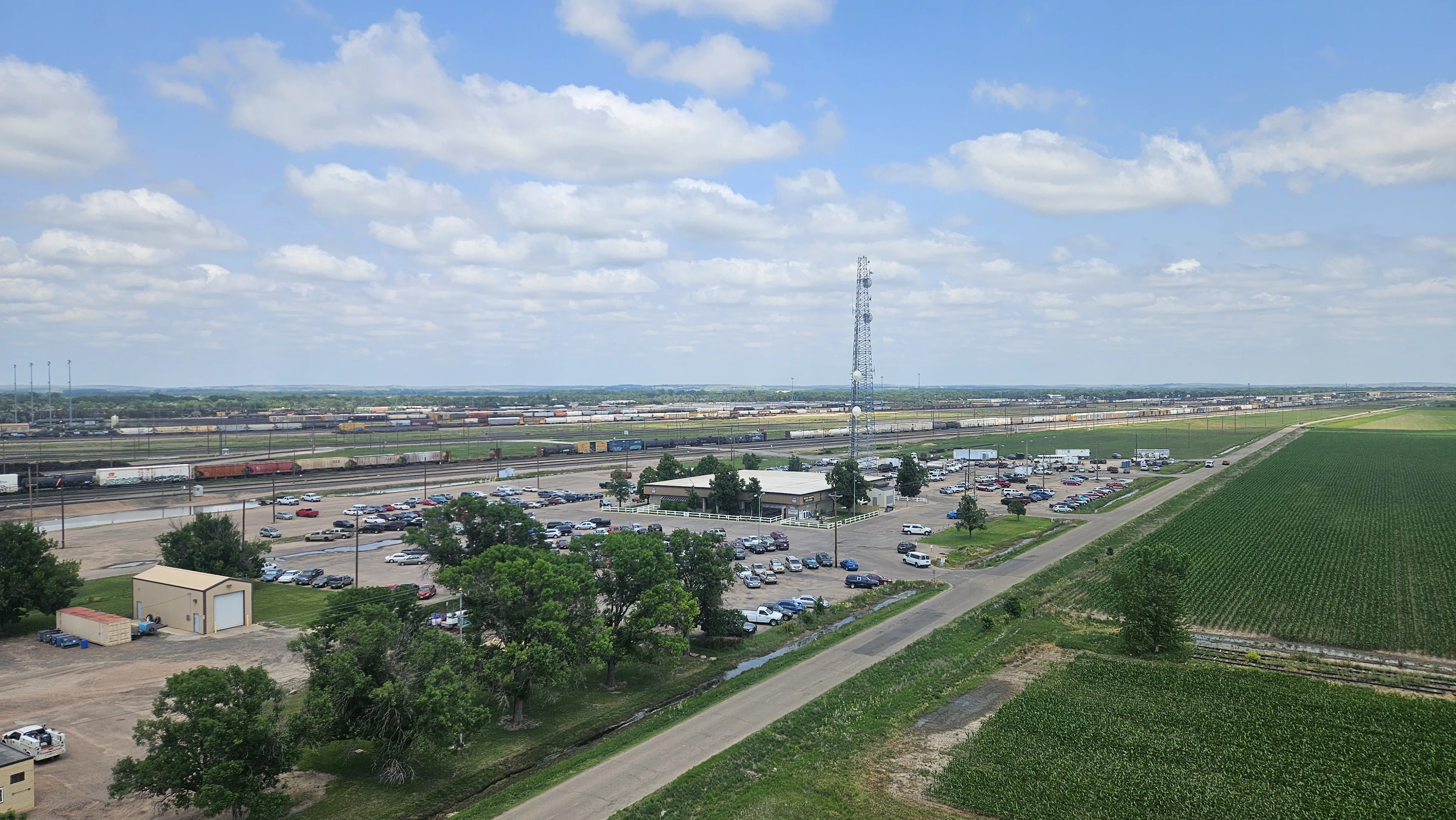 Looking east towards Grand Island