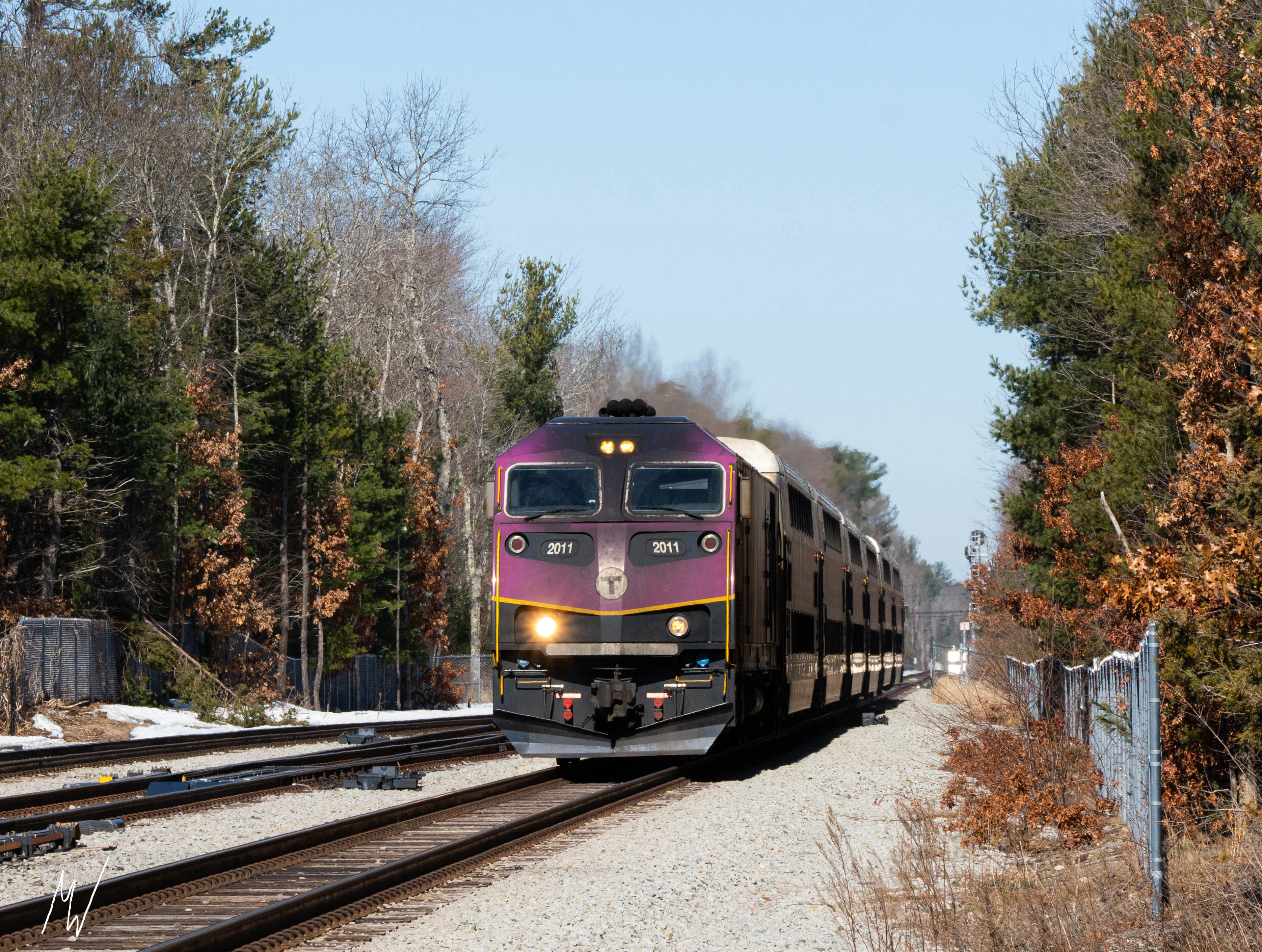 Another shot from the north of the crossing, instead a New Bedford bound train, though.